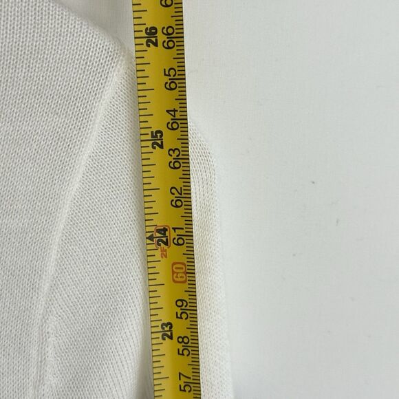 Lands End Womens Nautical Striped Cardigan Small Black White 100% Supima Cotton - Picture 16 of 16